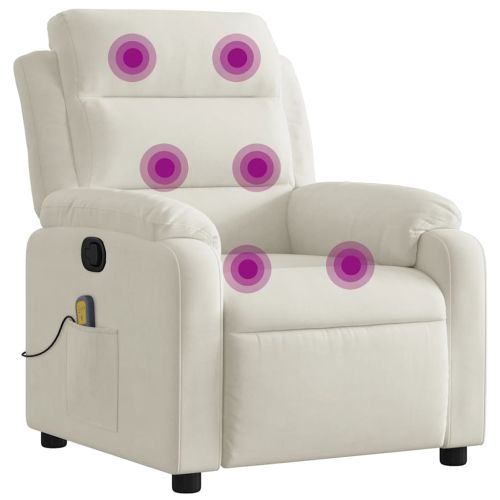 Масажен наклоняем стол, кремав, кадифе