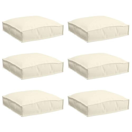 Възглавница 6 pcs Крем 40 x 40 x 8 см Оксфордска тъкан