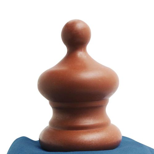 Градински чадър с дървен прът, 350 см, син