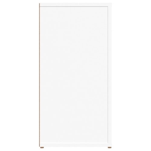 Сайдборд, бял, 100x30x59,5 см, инженерно дърво