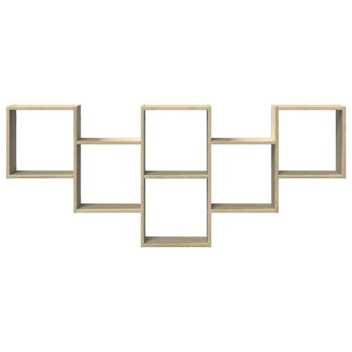 Стенен рафт, дъб сонома, 159x18x66 см, инженерно дърво