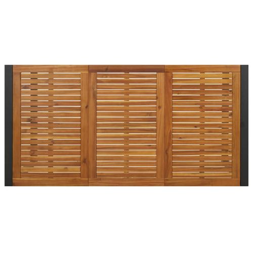 Комплект за хранене в градината 7 pcs Черен и кафяв полиратан