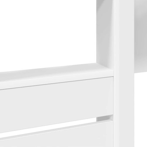 Двуетажно легло за деца Бяло 100 x 200 cm Инженерно дърво