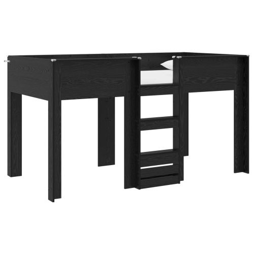 Двуетажно легло за деца Черния дъб 100 x 200 cm Инженерно дърво