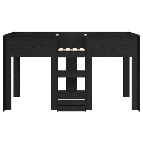 Двуетажно легло за деца Черния дъб 100 x 200 cm Инженерно дърво