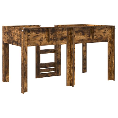 Двуетажно легло за деца Димян дъб 100 x 200 cm Инженерно дърво