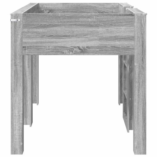 Двуетажно легло за деца Сив Сонома 100 x 200 cm Инженерно дърво