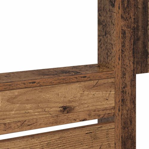 Двуетажно легло за деца с матрак Старо дърво 100 x 200 cm