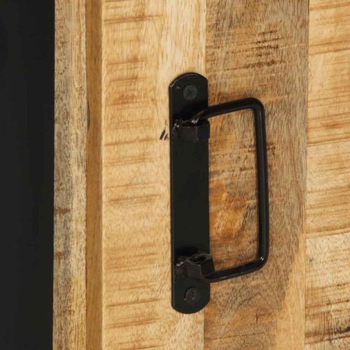 Шкаф за баня 40x30x90 cm Масивна дървесина Грубо манго