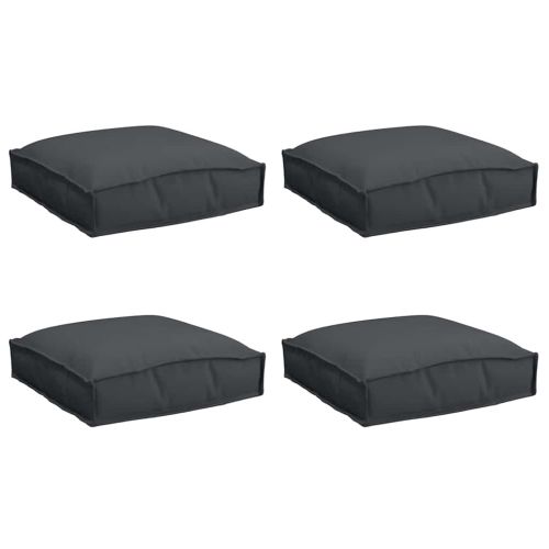 Възглавница 4 pcs Черно 40 x 40 x 8 см Оксфордска тъкан