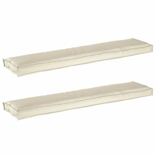 Комплект възглавници за палет 2 pcs Крем 180 x 40 x 8 см