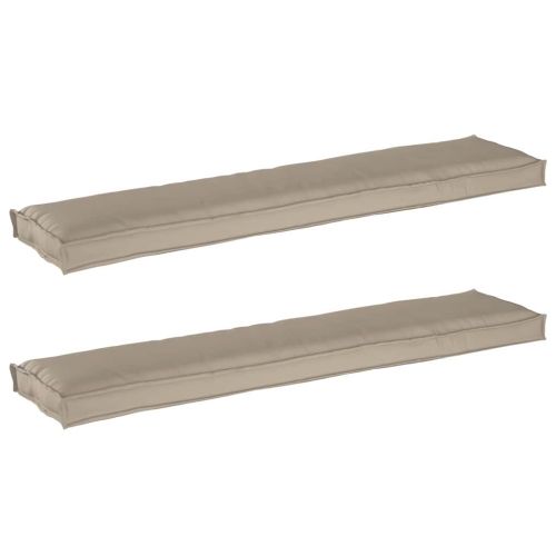 Комплект възглавници за палет 2 pcs Таупе 180 x 40 x 8 см