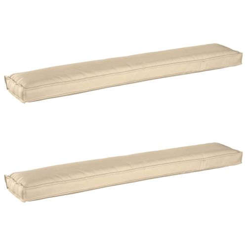 Комплект възглавници за палет 2 pcs Бежово 200 x 40 x 8 см