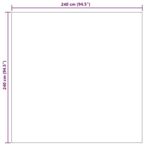 Килими за помещение Квадратна LUGO Таупе 240 x 240 cm Полиестер