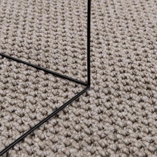 Килими за помещение Кръгла LUGO Таупе Ø 200 СМ Полиестер