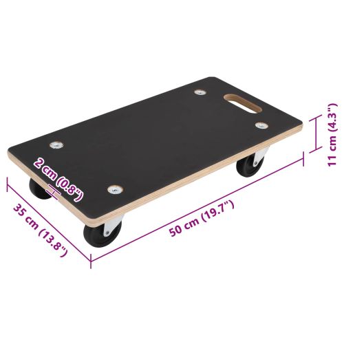 Транспортна количка 6 pcs Сив Шперплат