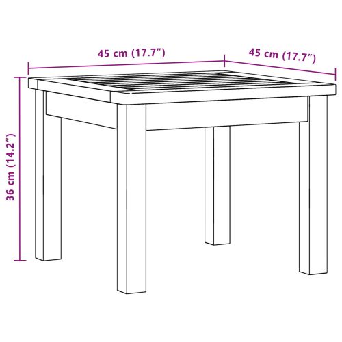 Масичка за кафе Светъл акация 45 x 45 x 36 cm