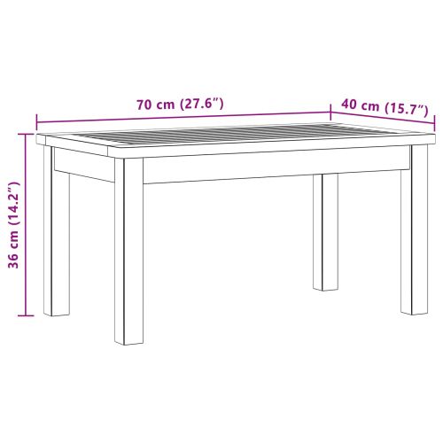 Масичка за кафе Светъл акация 70 x 40 x 36 cm