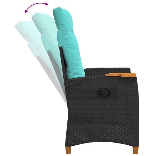 Регулируем стол с плоча за чай 62 x 64 x 112 см полиратан