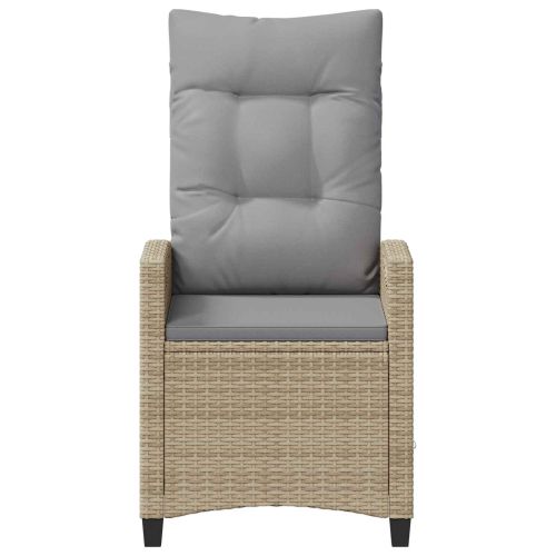 Градински стол 2 pcs Бежов и Светло Сив 56 x 60 x 112 см