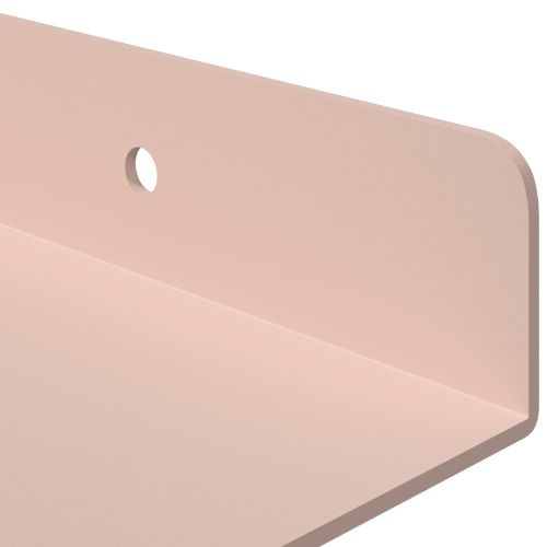 Стенен рафт с рафт със съхранение 3 pcs Розово 40 x 9 x 2,5 см