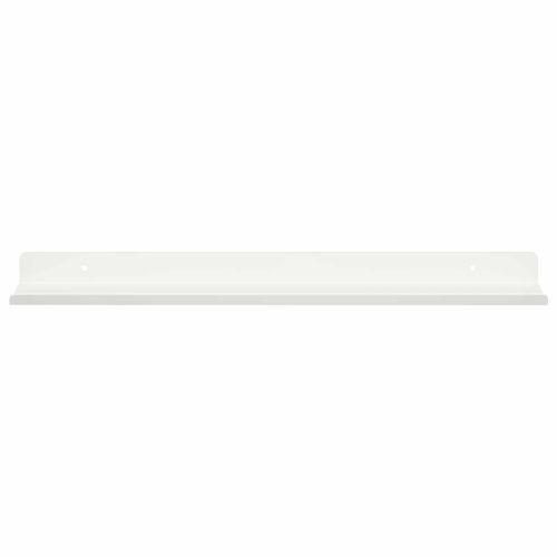 Стенен рафт с рафт със съхранение 2 pcs Бяло 40 x 9 x 2,5 см