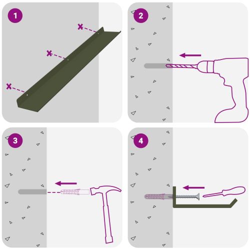 Стенен рафт с рафт 2 pcs Маслинено зелено 60 x 9 x 2,5 см