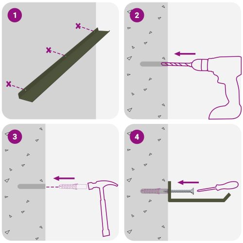 Стенен рафт с рафт 4 pcs Маслинено зелено 80 x 9 x 2,5 см