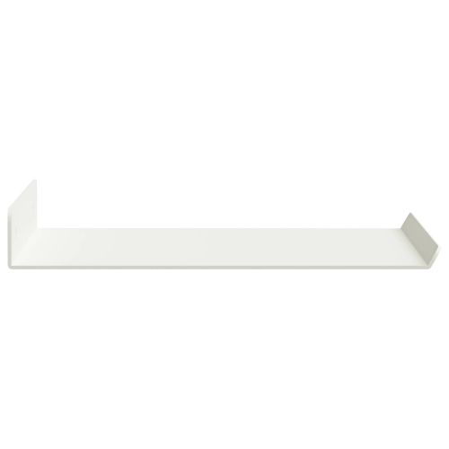 Стенен рафт с рафт със съхранение 4 pcs Бяло 30 x 18 x 2,5 см