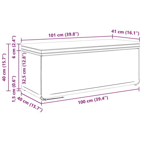 Стук Тъмен зелен 101 x 41 x 40 см Текстил и конструирано дърво