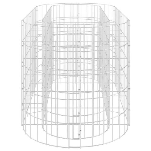Габион повдигната леха, поцинковано желязо, 120x50x50 cм