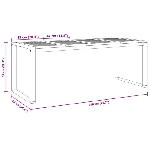 Комплект за хранене в градината 7 pcs Черно