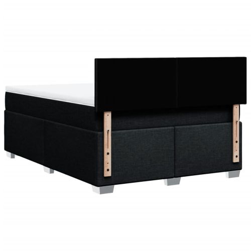 Боксспринг легло с матрак, черно, 140x190 см плат