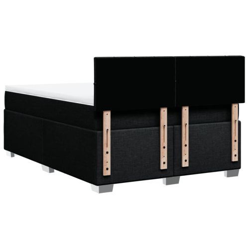 Боксспринг легло с матрак, черно, 140x190 см плат