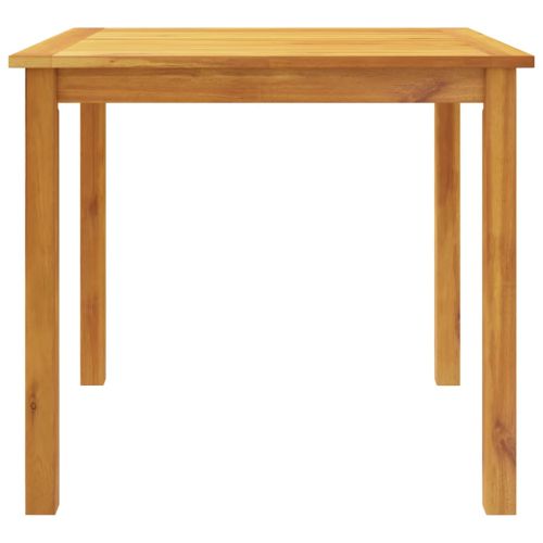 Градински трапезен комплект от 3 части, 85x85x74 см, акациево дърво масив