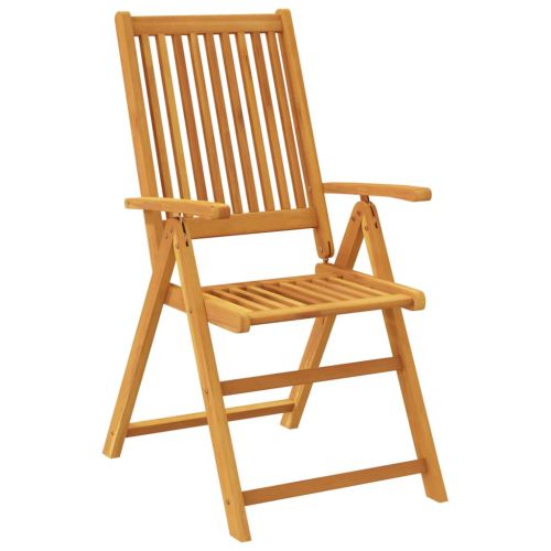 Градински трапезен комплект от 3 части, 85x85x74 см, акациево дърво масив