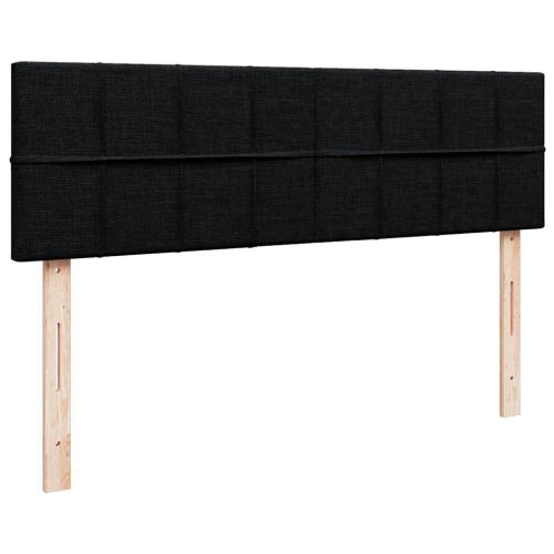 Османско легло с матрак Черно 140x190cm Тъкан