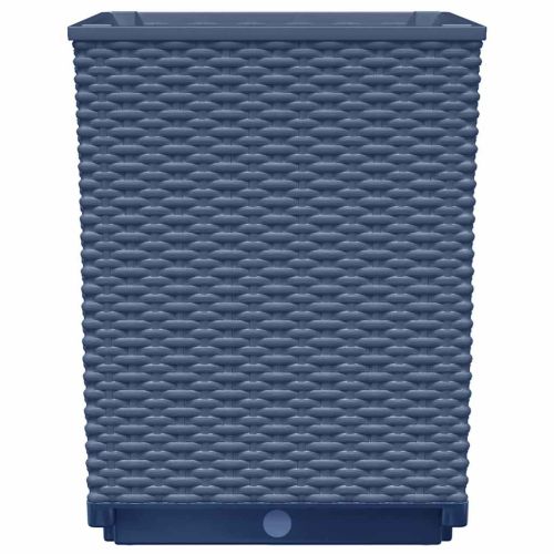 Кашпи, 4 бр, синьо сив, 30x30x37 см, полипропилен