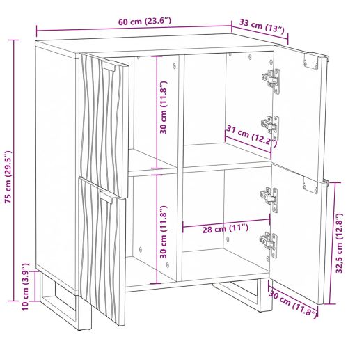 Шкафове и стелажи за съхранение на медии Кафяво