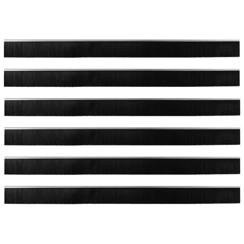 Самозалепващи се четки за уплътняване на врати 6 pcs Сребрист