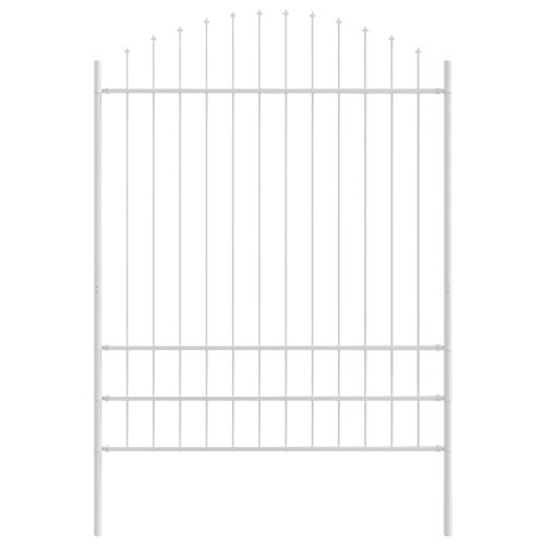 Градска ограда 6 pcs Бяло 170 x 225 см