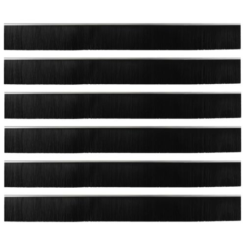 Самозалепващи се четки за уплътняване на врати 6 pcs Сребрист