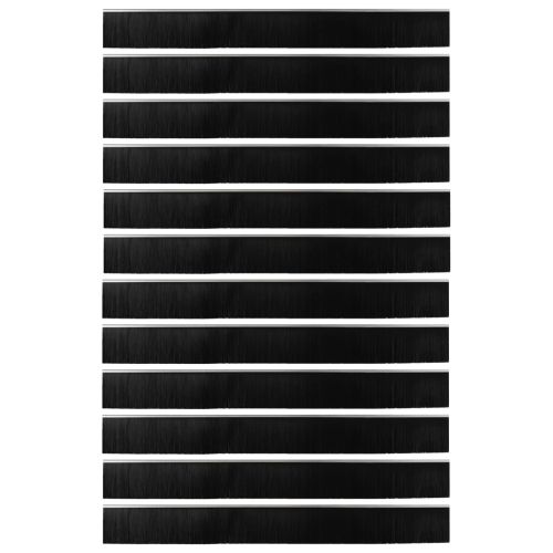 Самозалепващи се четки за уплътняване на врати 12 pcs Сребрист