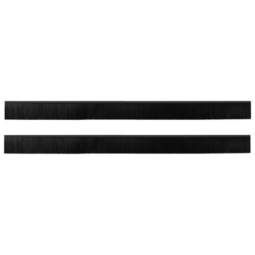 Самозалепващи се четки за уплътняване на врати 2 pcs Черно