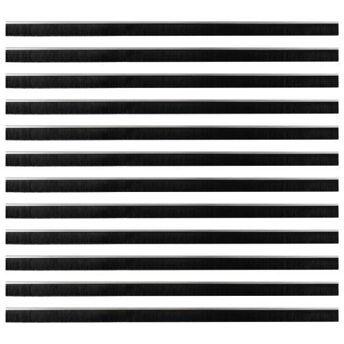 Самозалепващи се четки за уплътняване на врати 12 pcs Сребрист