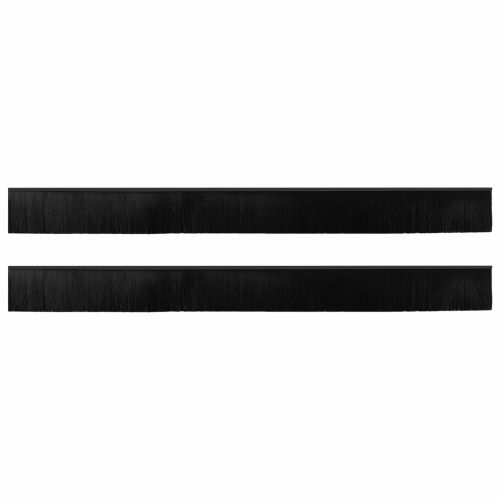 Самозалепващи се четки за уплътняване на врати 2 pcs Черно