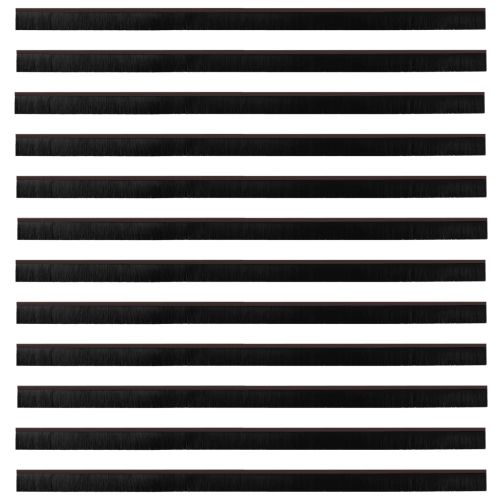 Самозалепващи се четки за уплътняване на врати 12 pcs Кафяво