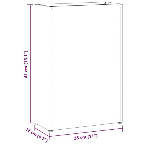 Стойка за чадър Антрацит 28 x 12 x 41 см Стомана