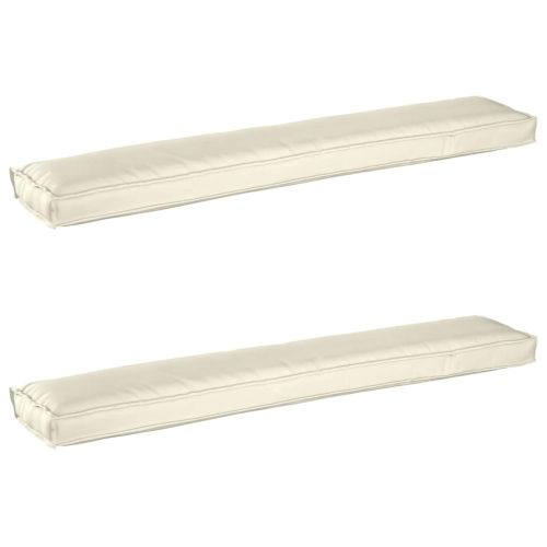 Комплект възглавници за палет 2 pcs Крем 200 x 40 x 8 см