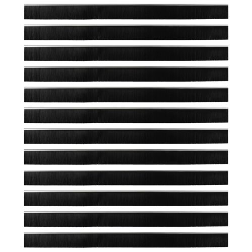 Самозалепващи се четки за уплътняване на врати 12 pcs Сребрист